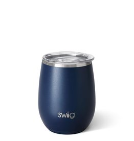 Swig Swig 12 OZ Stemless Wine Cup Navy/Red