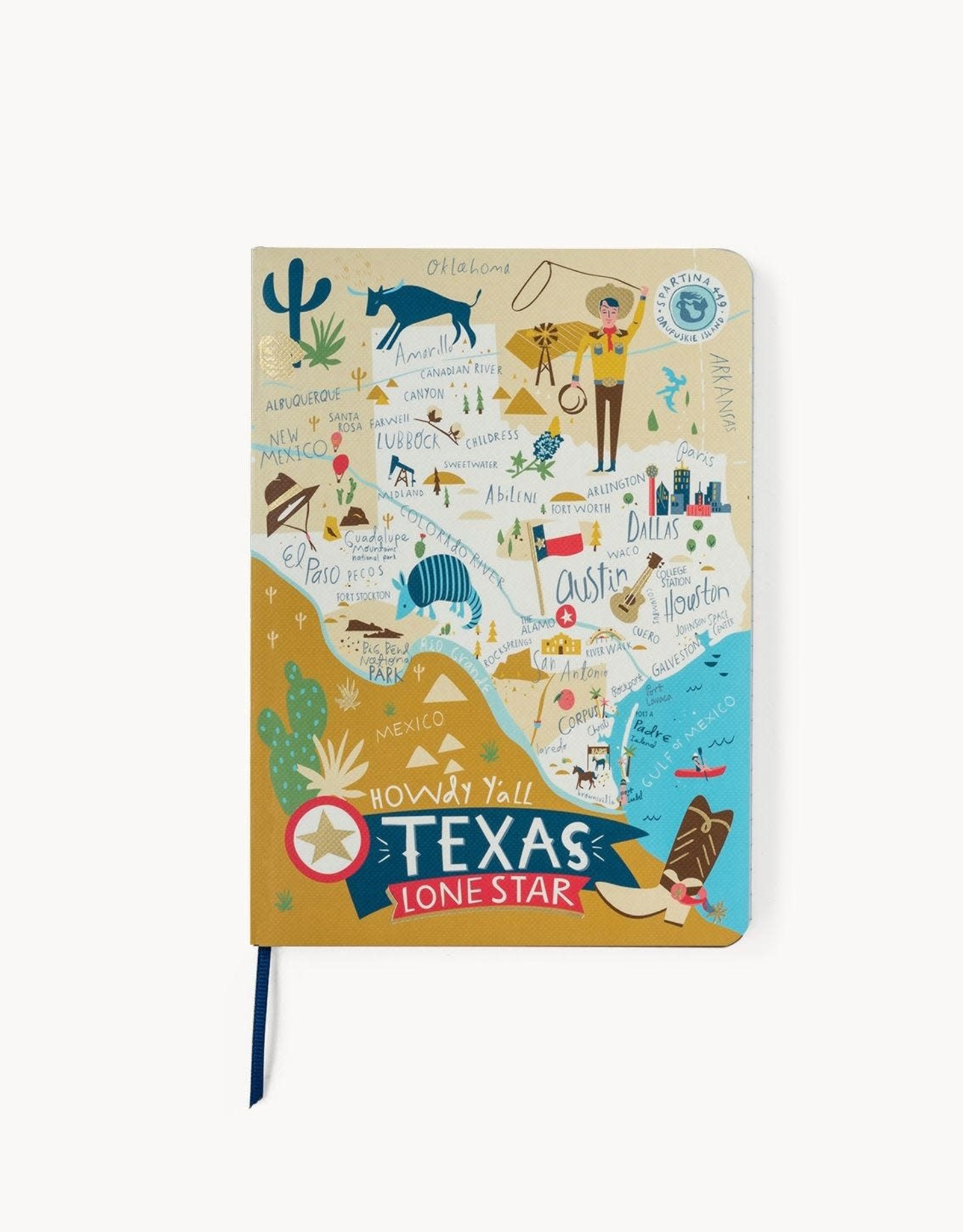 Spartina Spartina Texas Ruled Notebook 5X7"