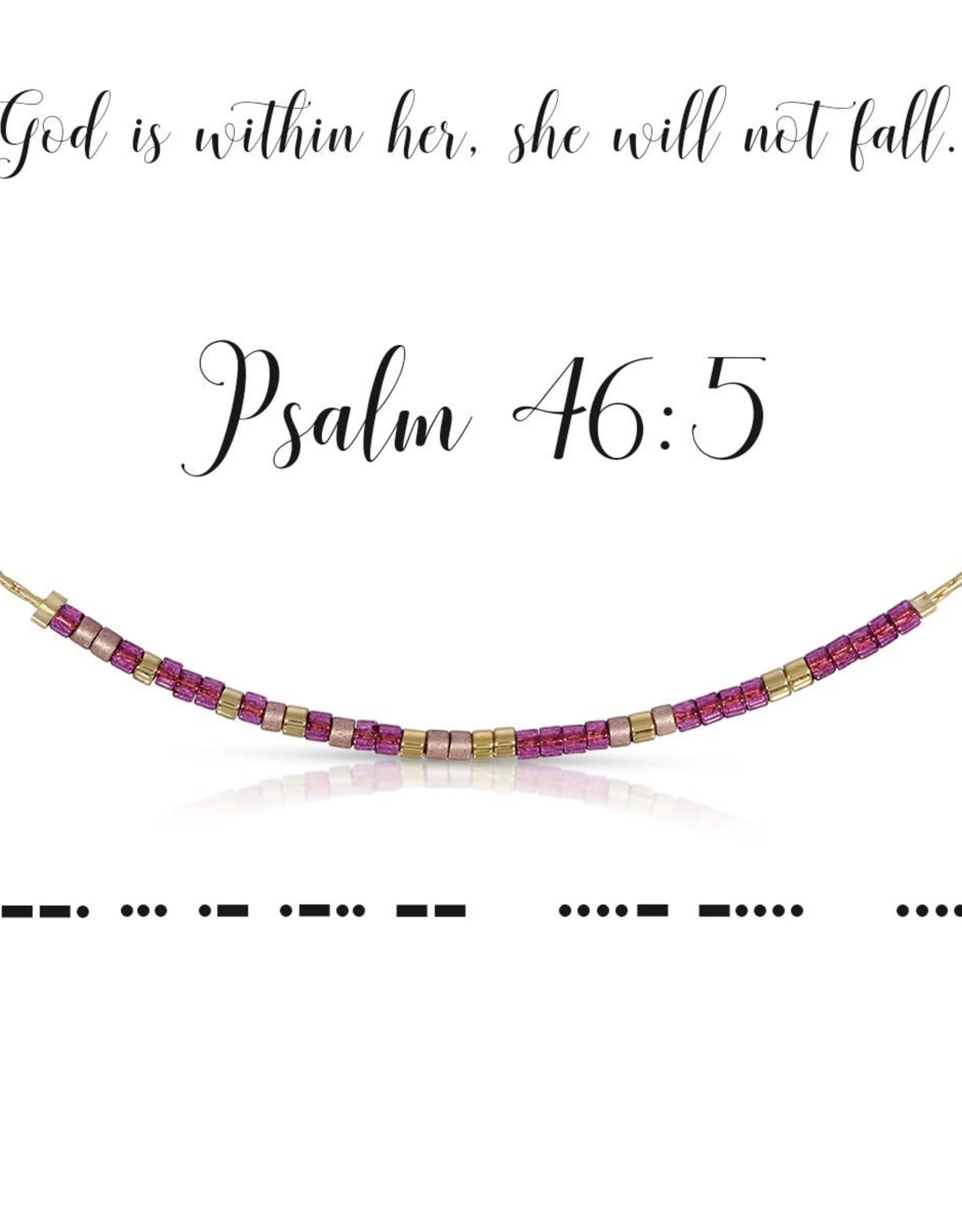 Dot & Dash Design Dot & Dash Scripture Necklace - Psalm