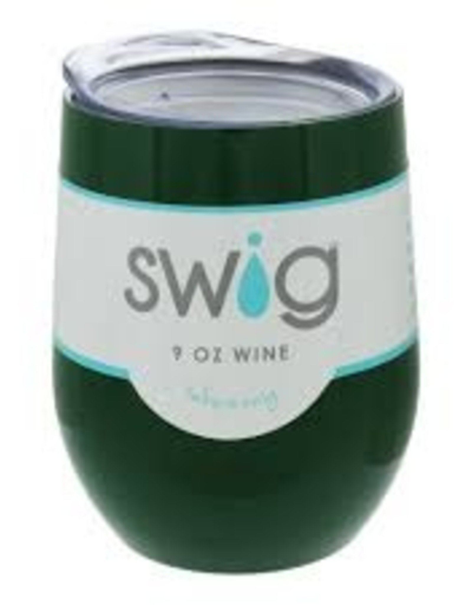 Swig Swig Stemless Wine Cup Green 12 OZ