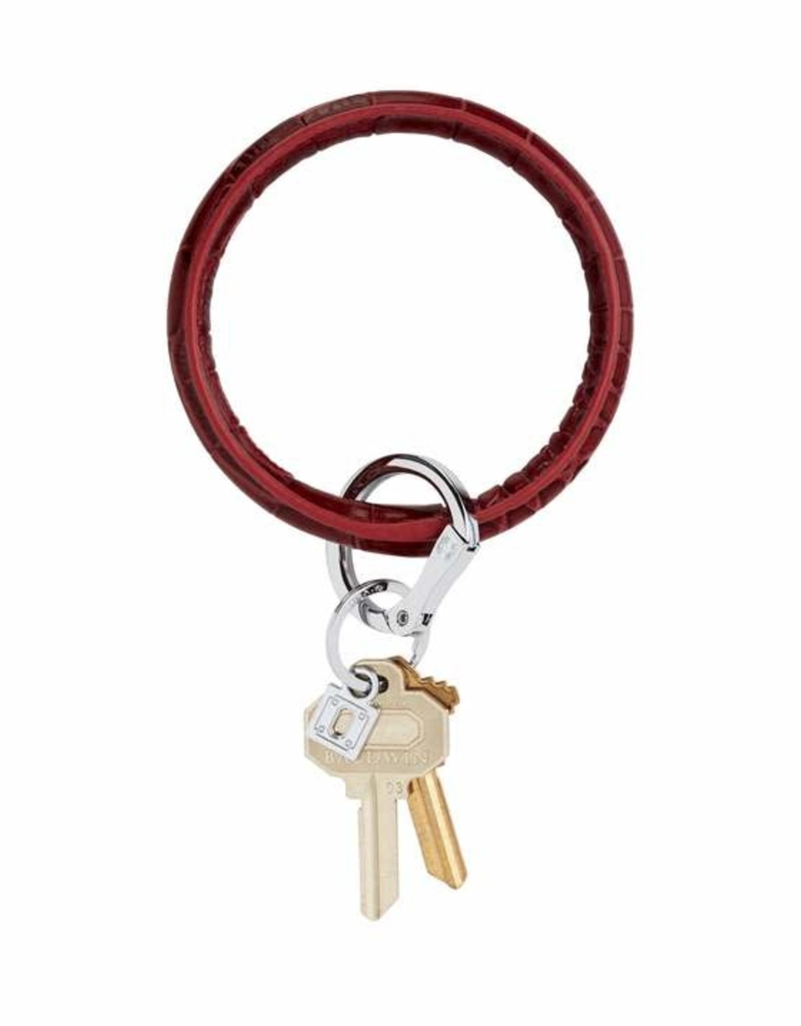 O-Venture O-Venture Leather Big O Key Ring Embossed