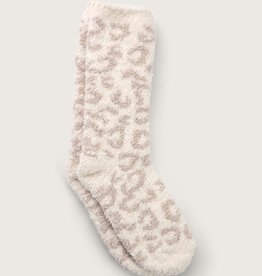 Barefoot Dreams Barefoot Dreams Cozychic BITW Socks Cream/Stone