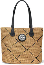 Brighton Carre Raffia Tote