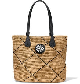 Brighton Carre Raffia Tote