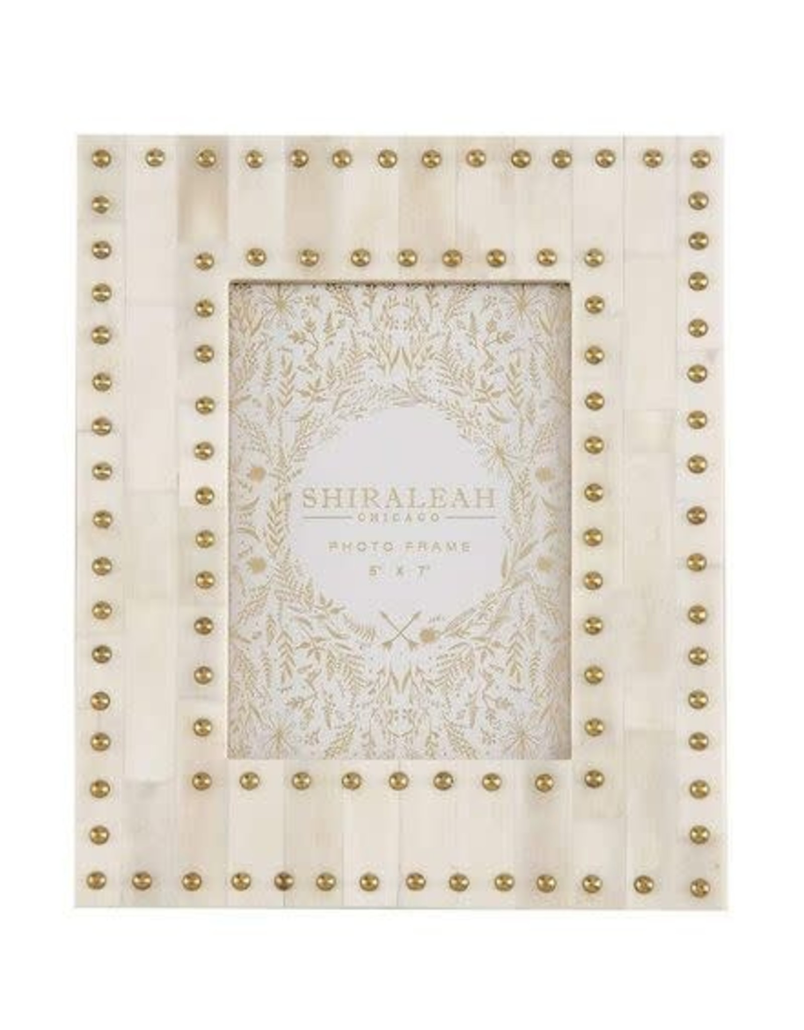 Shiraleah Mansour Ivory Studded 5x7 Gallery Frame