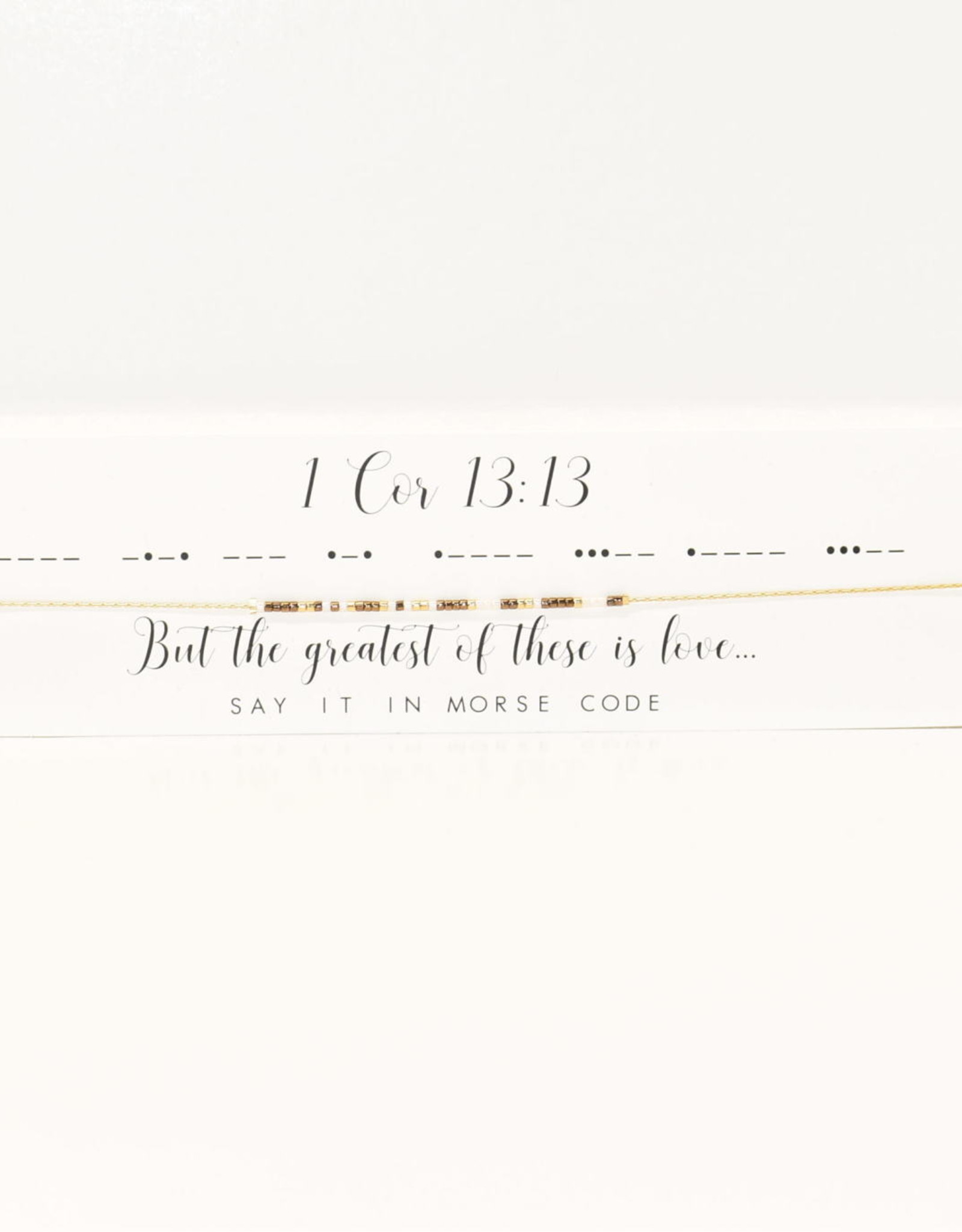 Dot & Dash Design Dot & Dash Scripture Necklace - 1 Corinthians