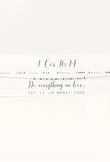 Dot & Dash Design Dot & Dash Scripture Necklace - 1 Corinthians