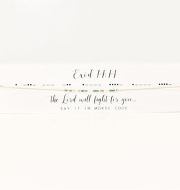 Dot & Dash Design Dot & Dash Necklace Exodus 14:14 Gold