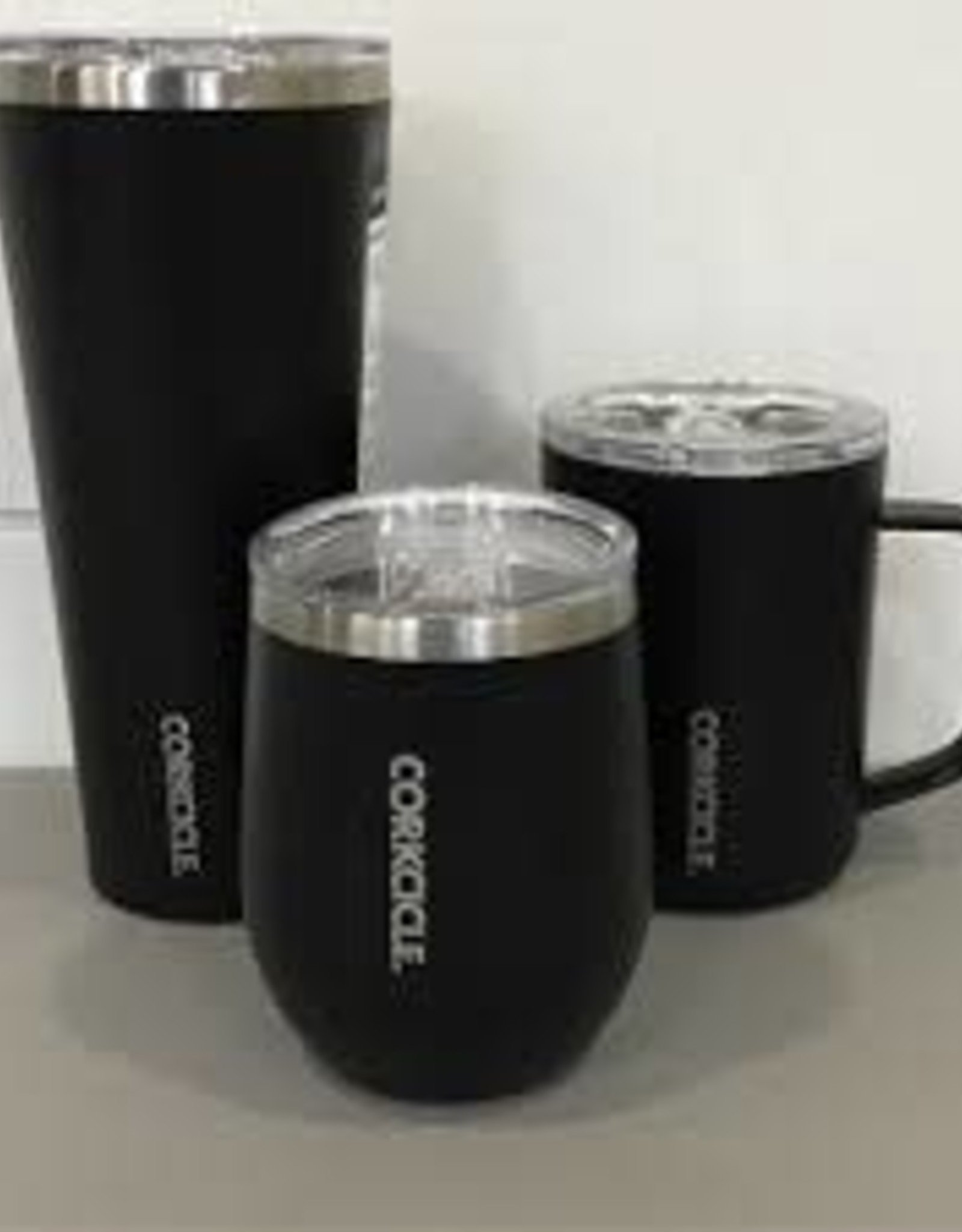 Corkcicle Matte Black 16 oz Coffee Mug