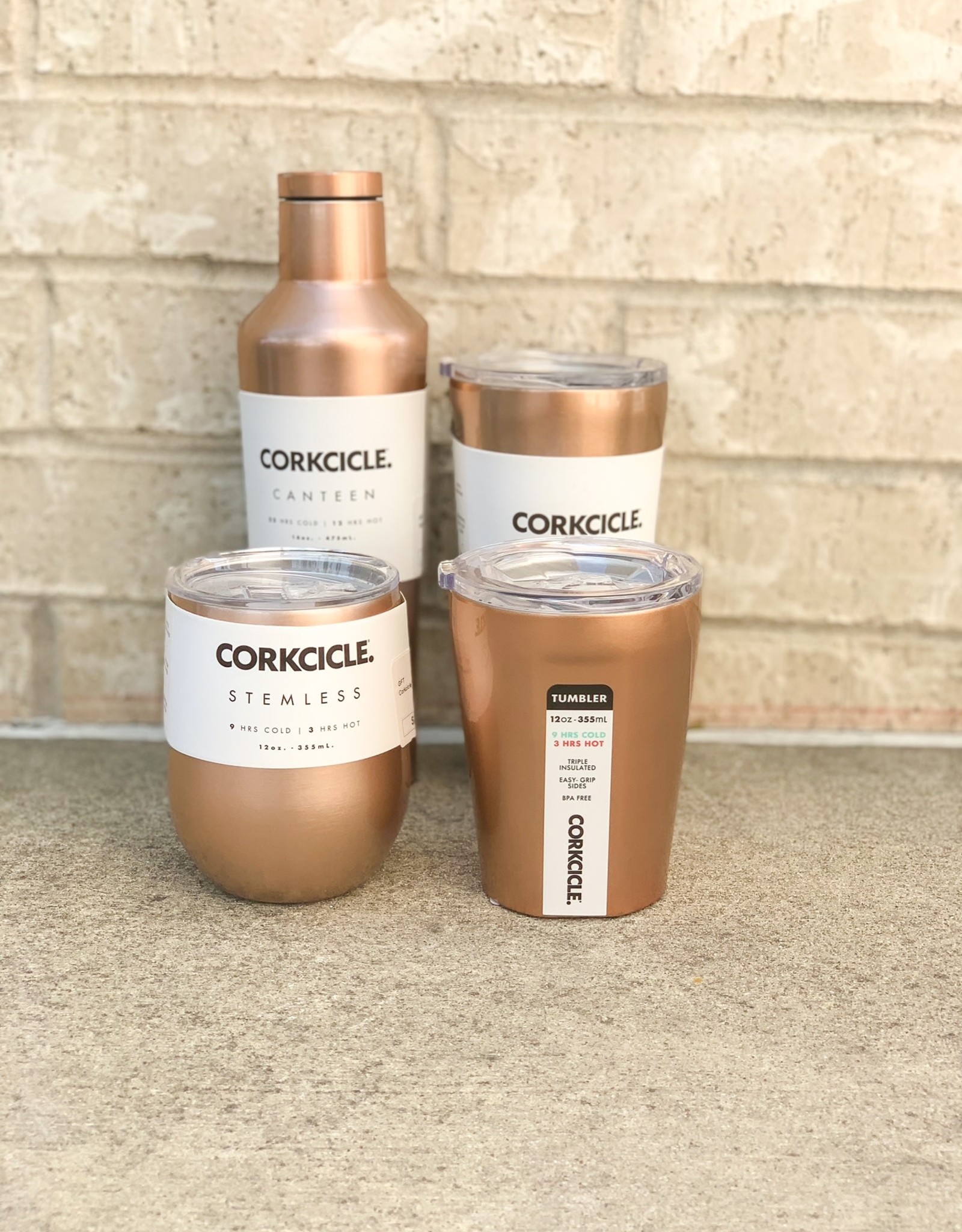 Corkcicle Copper Tumbler 24 oz - Designed Treasures