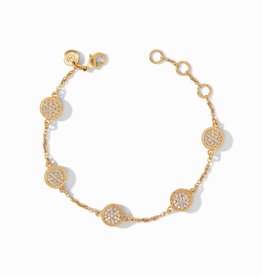 Julie Vos Julie Vos Windsor Delicate Bracelet Gold Pave