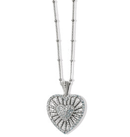 Brighton Illumina Heart Burst Necklace - Silver