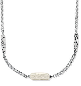 Brighton Brighton Pebble Pearl Double Link Necklace