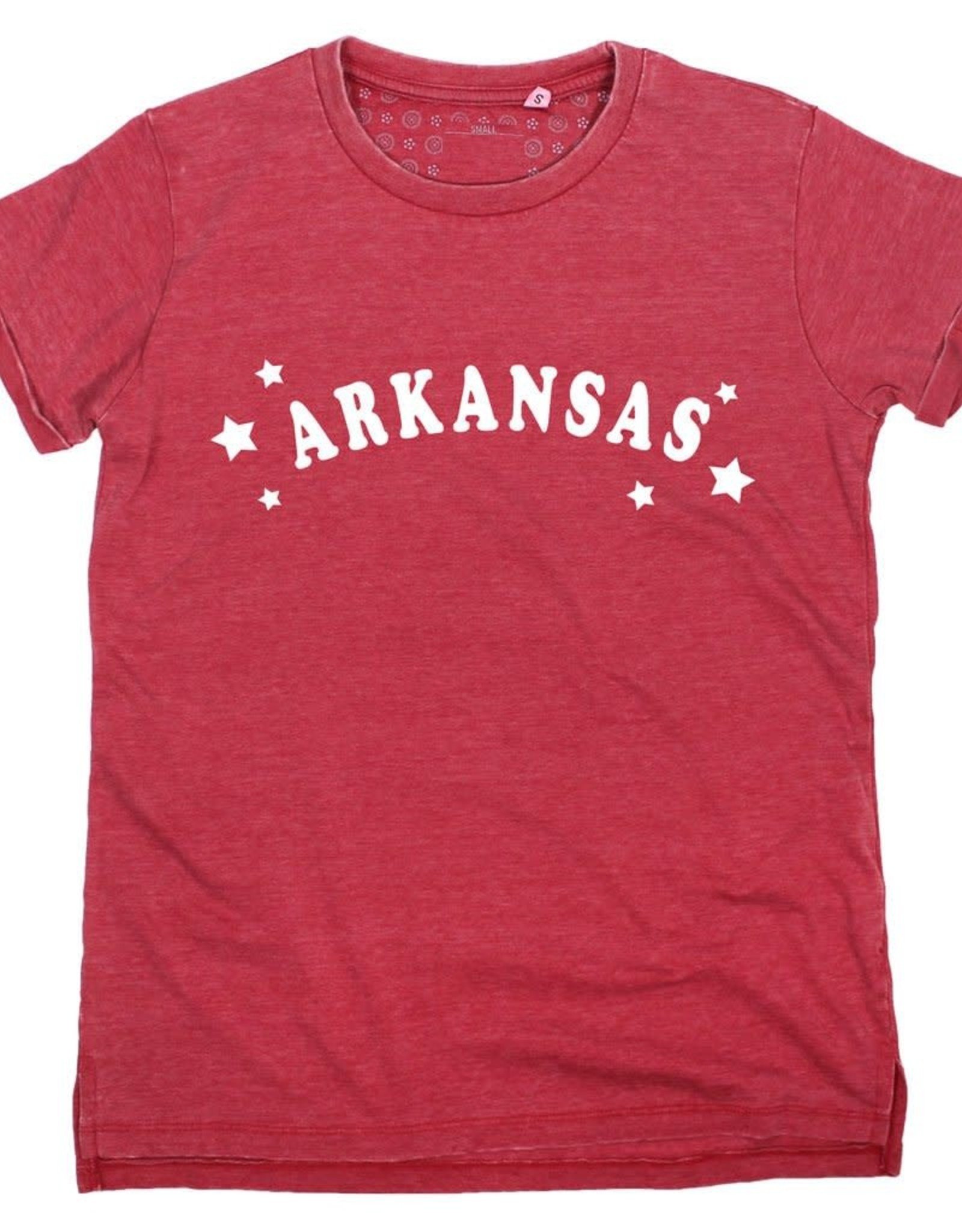 Kickoff Couture Arkansas Trophy Vintage Wash Tee