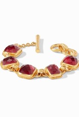 Julie Vos Julie Vos Savoy Demi Bracelet Ruby Red