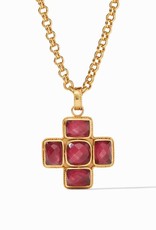 Julie Vos Julie Vos Savoy Pendant Iridescent Ruby Red