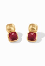 Julie Vos Julie Vos Catalina Earring Iridescent Ruby Red