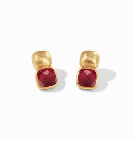 Julie Vos Julie Vos Catalina Earring Iridescent Ruby Red