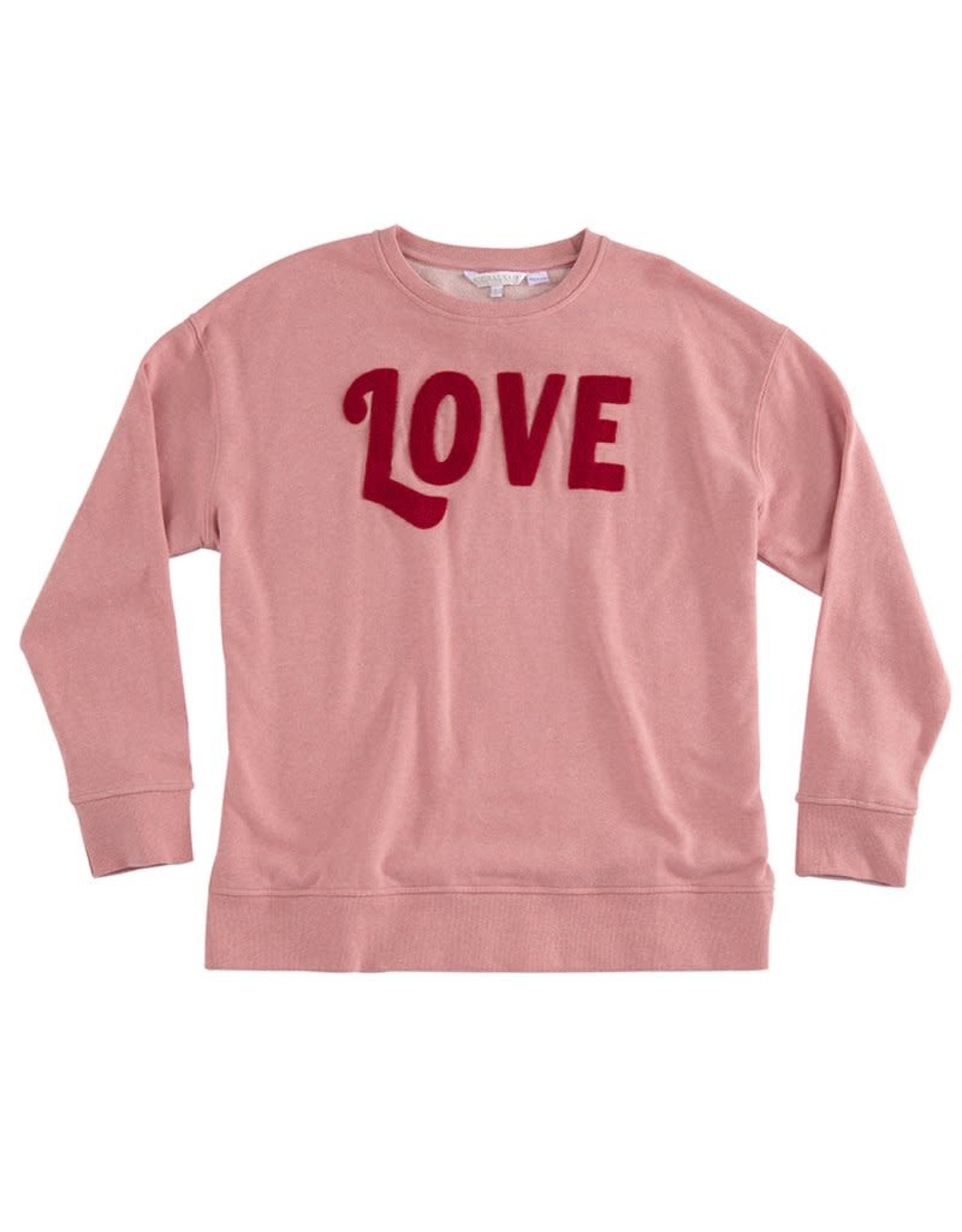 Love Pink & Red Sweatshirt | Pretty Please Houston - Pretty Please ...