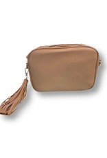 Ah-dorned Haute Shore Faux Leather Pebbled Tassel Bag