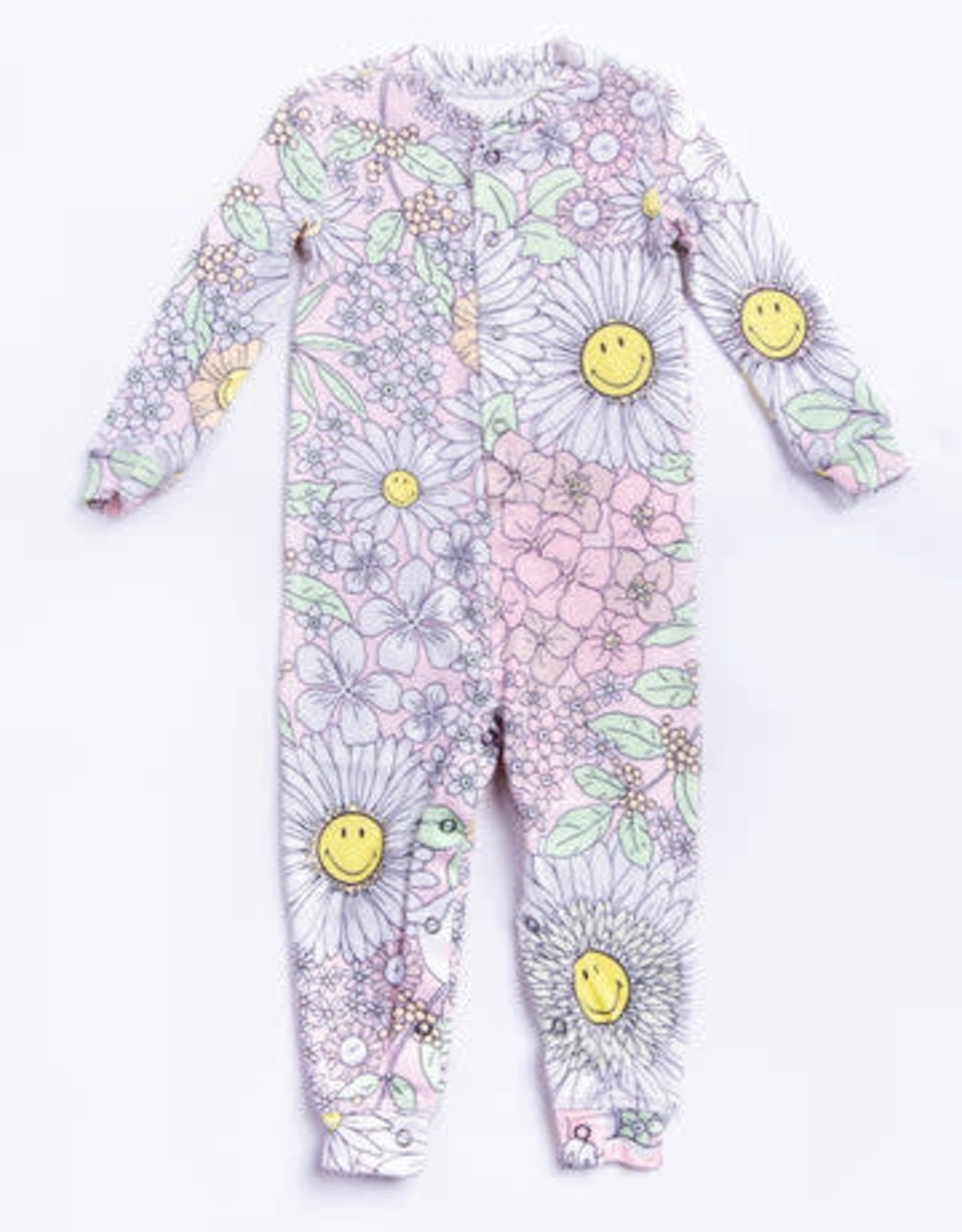 PJ Salvage Pj Salvage Smiley Blooms Infant Romper