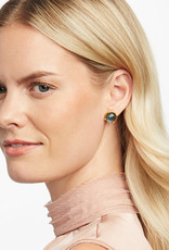 Julie Vos Julie Vos Honey Stud Iridescent Chalcedony Blue