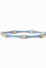 Julie Vos Julie Vos Bamboo Bangle Chalcedony Blue Enamel