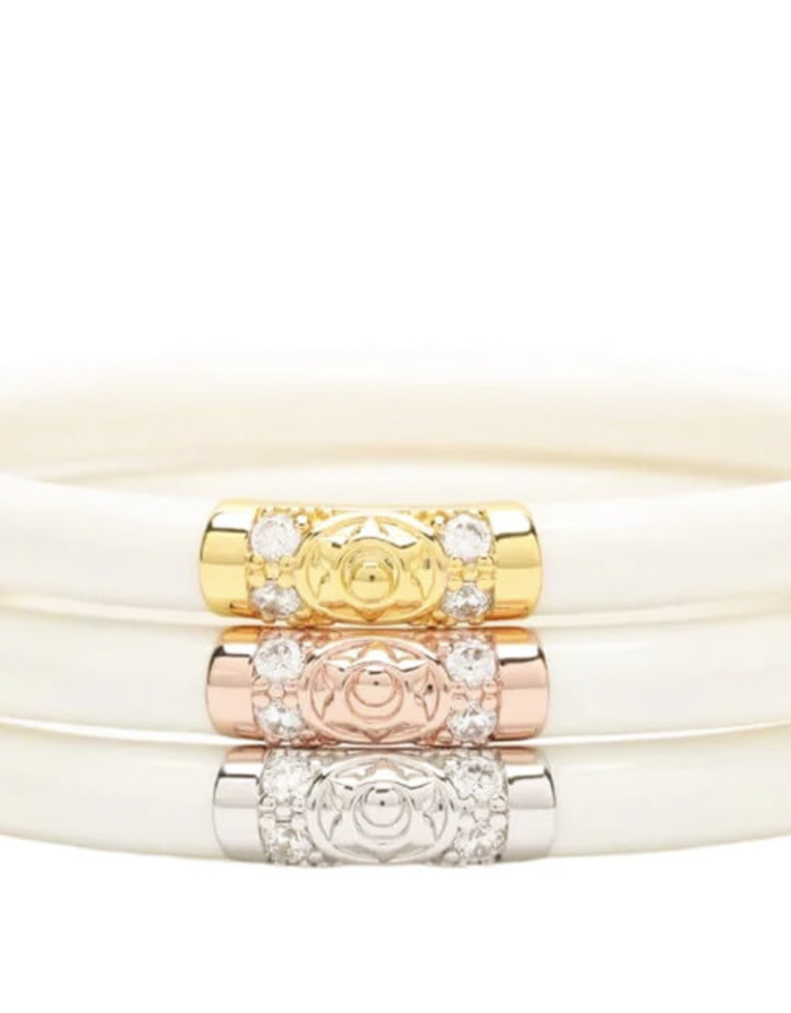 BuDhaGirl LLC BuDhaGirl Three Kings All Weather Bangles Ivory