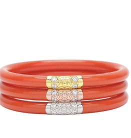 BuDhaGirl LLC BuDhaGirl Three Kings All Weather Bangles Coral