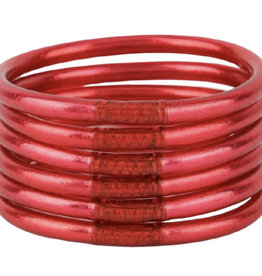 BuDhaGirl LLC BuDhaGirl All Weather Bangles Set of 6 BDG Pink