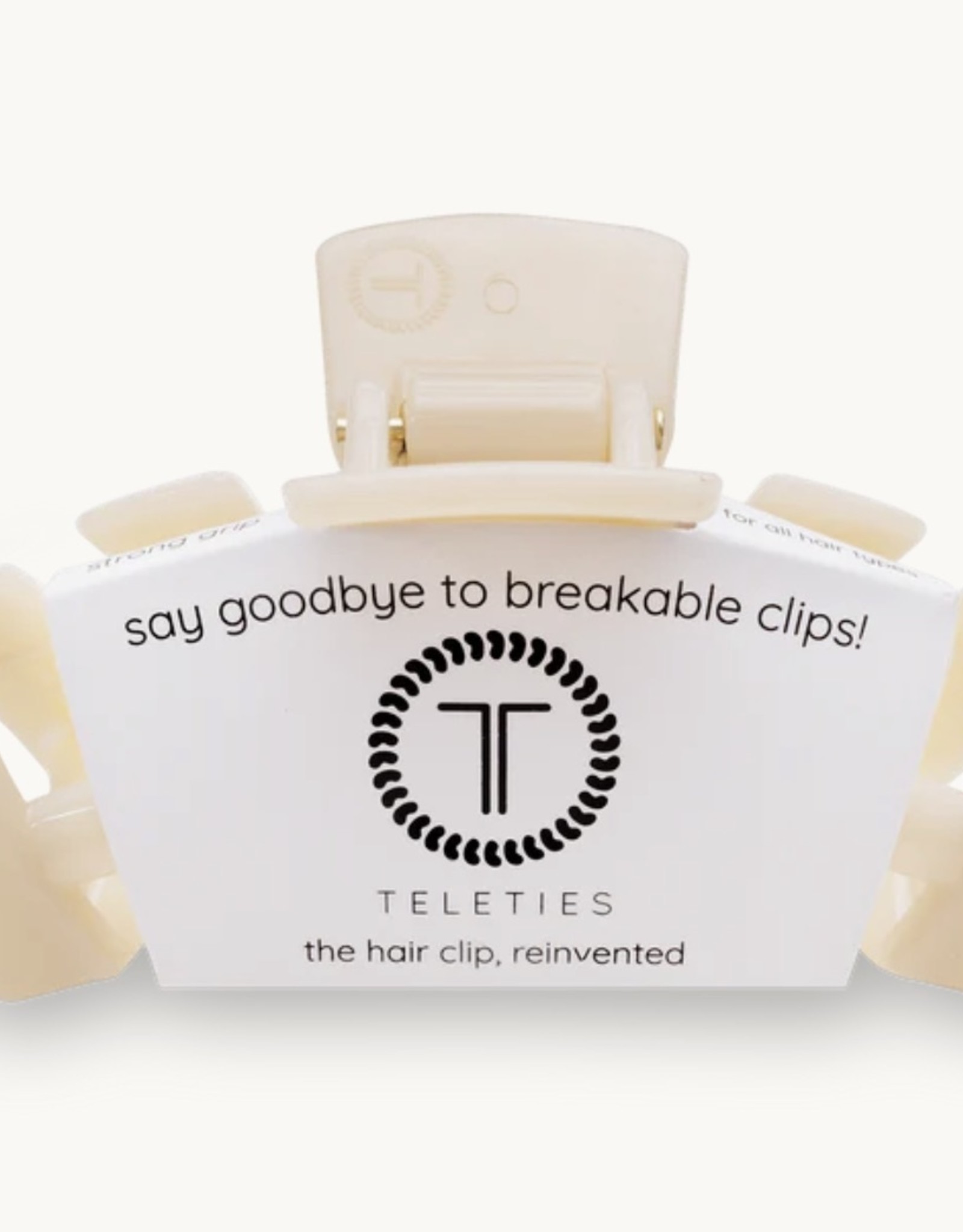 Teleties Teleties Hair Clips Almond Beige Collection