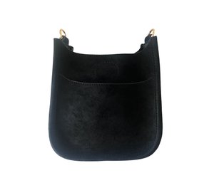 BAG ONLY Ah dorned Mini Faux Suede Messenger Pretty Please