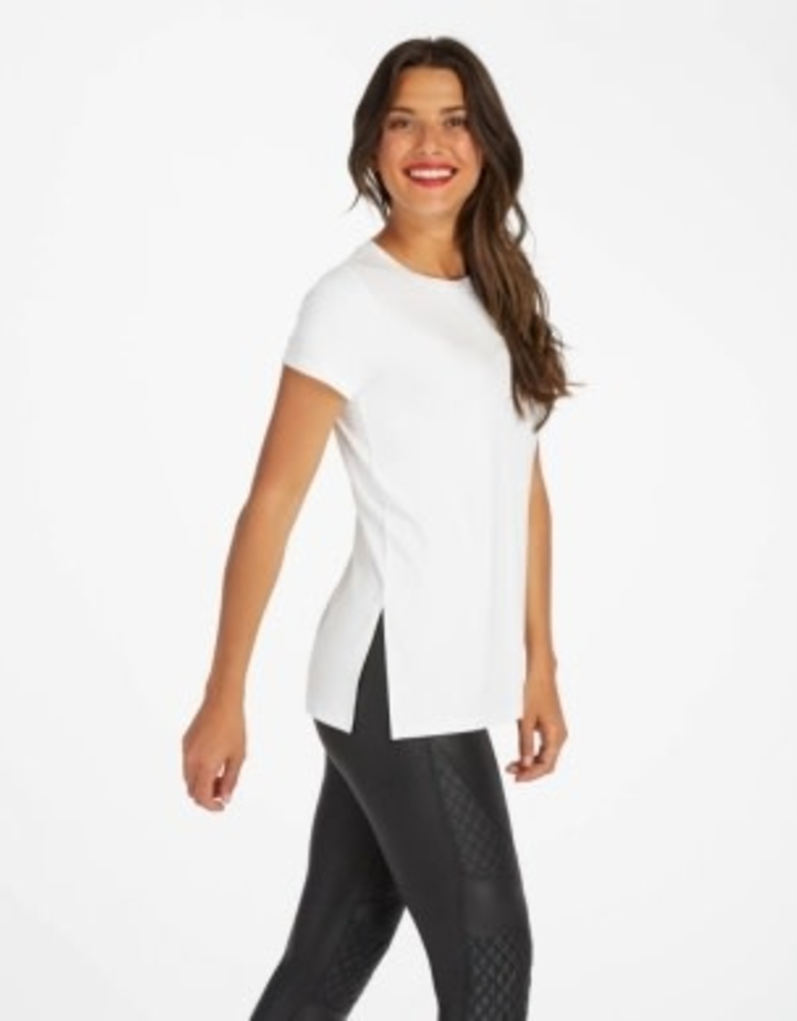 Spanx Spanx P.L.T Short Sleeve Tee White