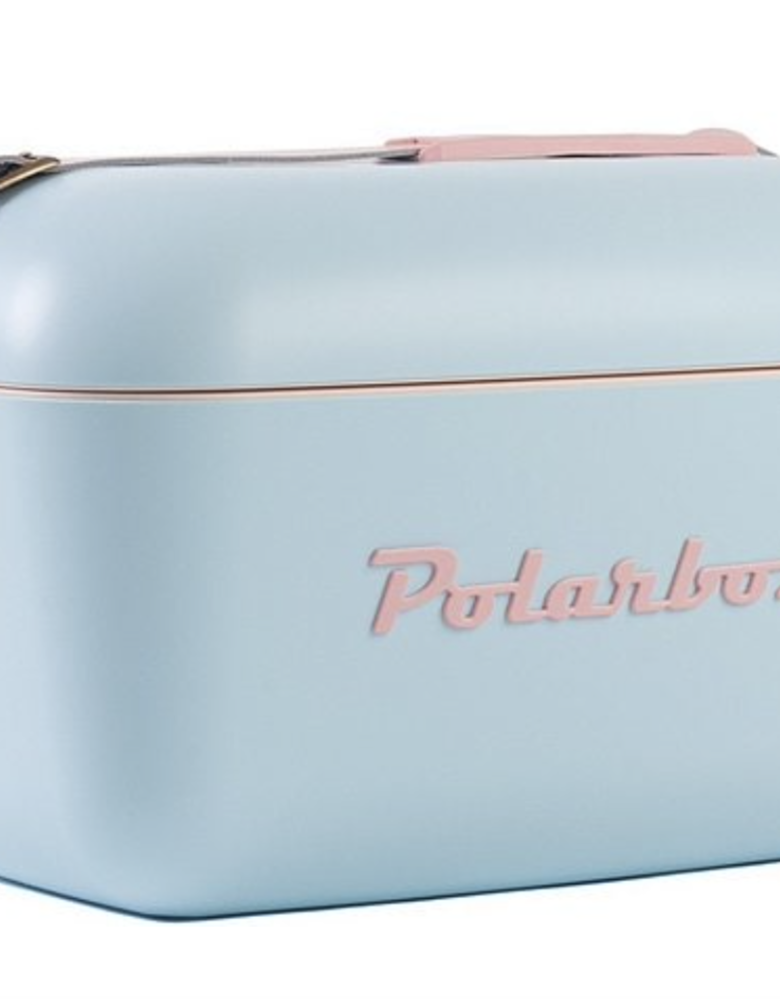 Polarbox Polarbox Retro Cooler 21Qt  Baby Blue With Rose Strap