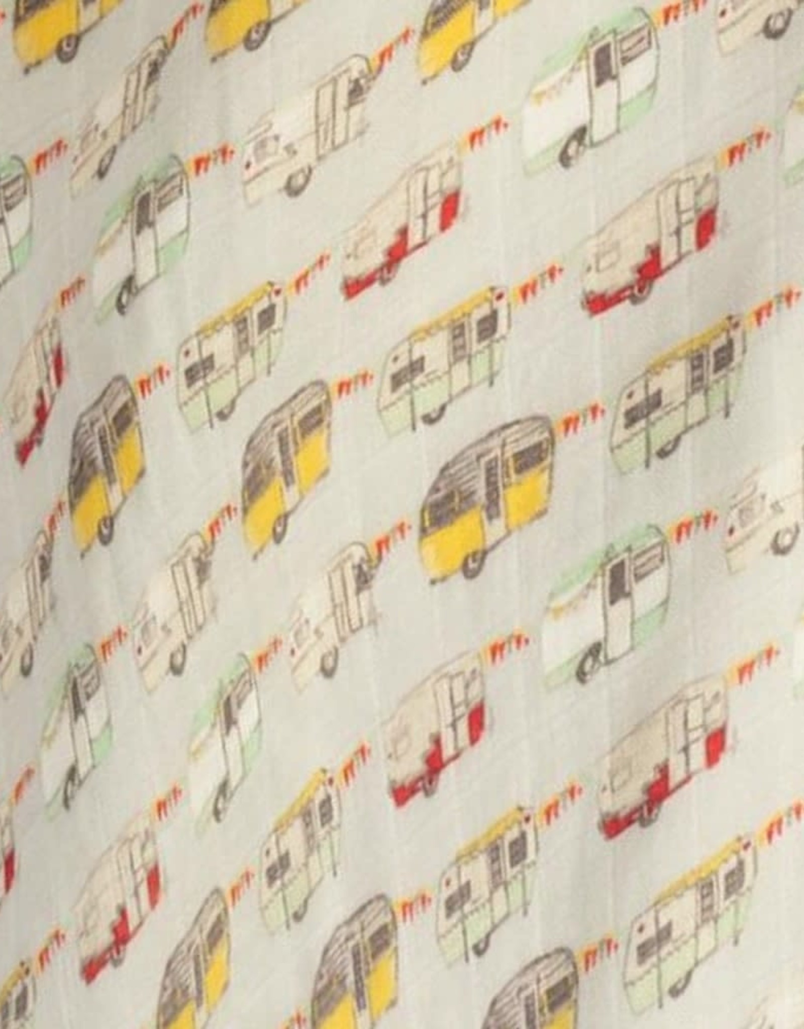 Milkbarn Milkbarn Organic Cotton Muslin Swaddle Blanket Vintage Trailers