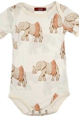 Milkbarn Milkbarn Short Sleeve One Piece Tutu Elephant