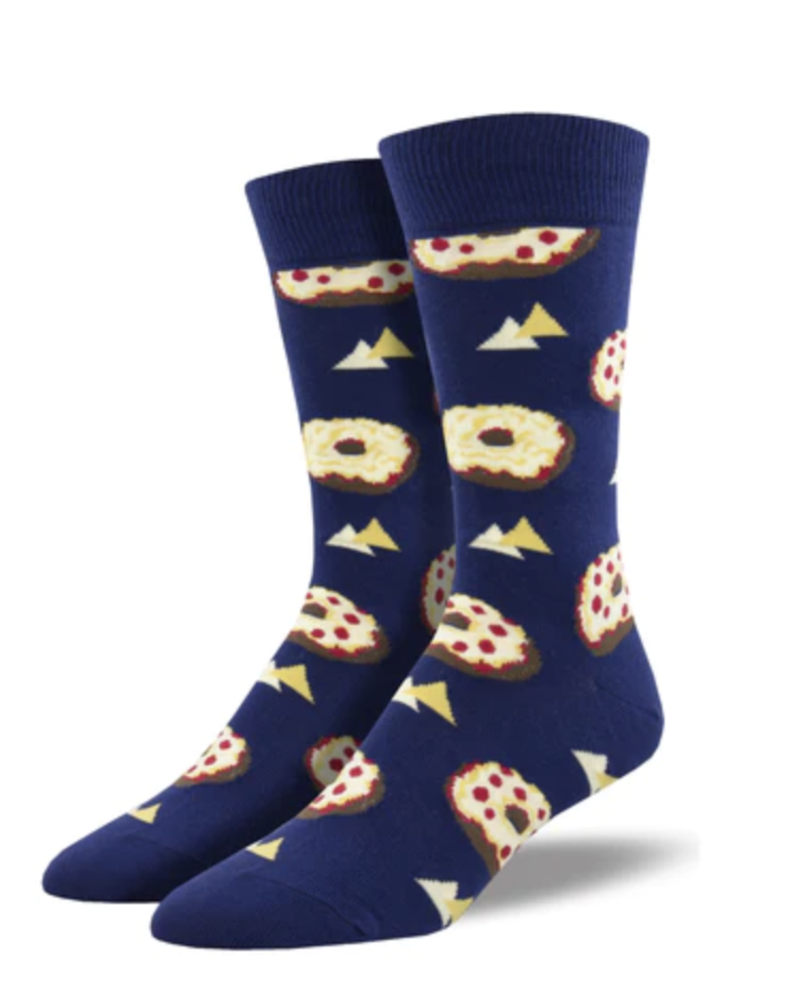 Socksmith Men's Pizza Bagel Navy Socks