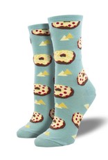 Socksmith Women's Pizza Bagel Teal Socks