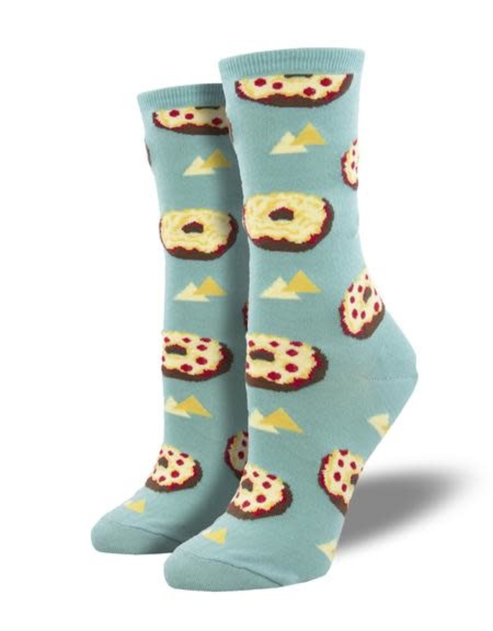 Socksmith Women's Pizza Bagel Teal Socks