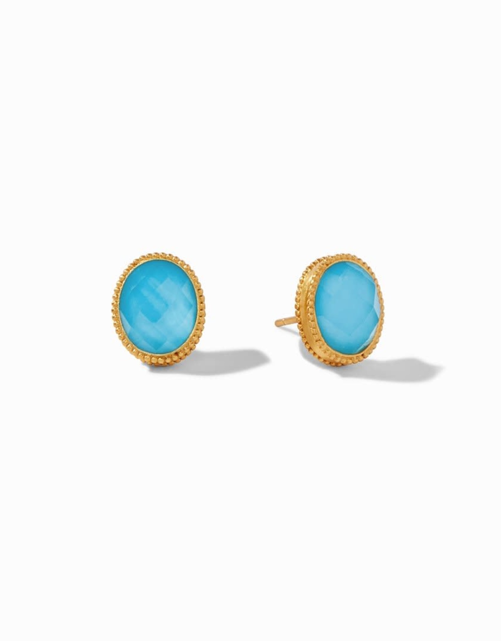 Julie Vos Julie Vos Verona Stud Earring Iridescent Turquoise