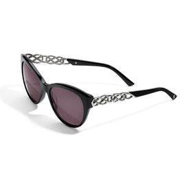 Brighton Brighton Interlok Braid Sunglasses Silver-Black