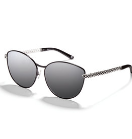 Brighton Brighton Interlok Woven Sunglasses-Silver-Black