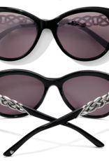 Brighton Brighton Interlok Braid Sunglasses Silver-Black