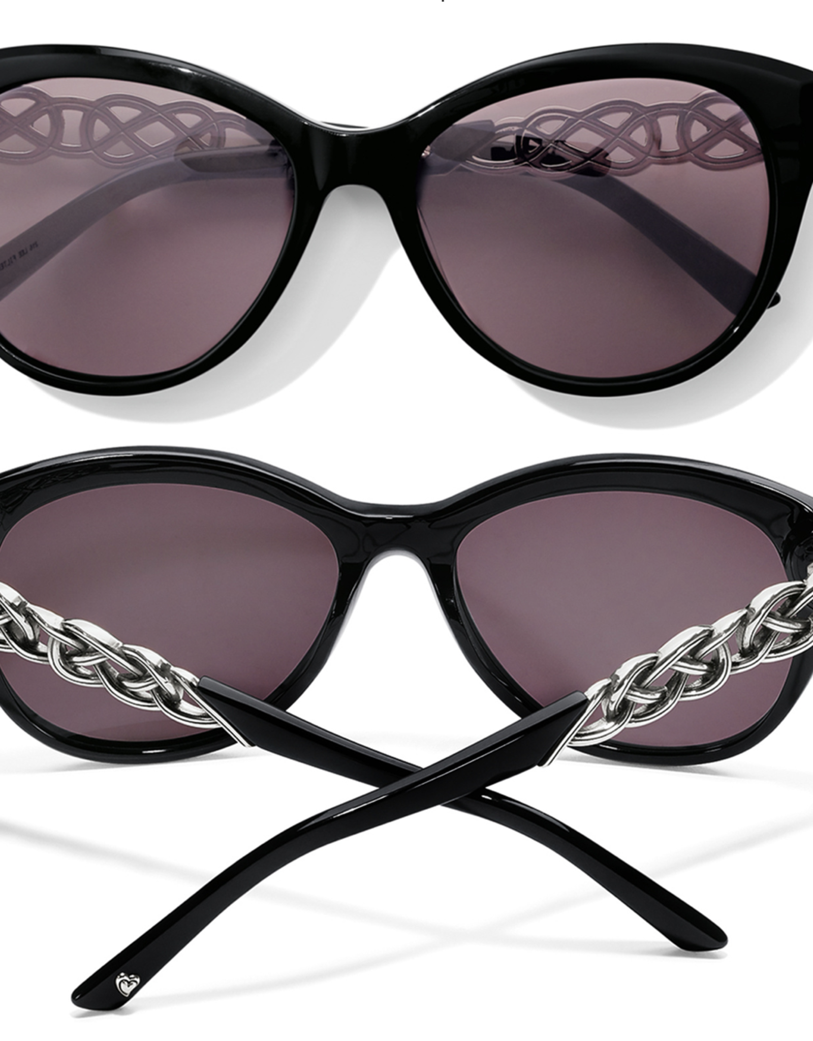 Brighton Brighton Interlok Braid Sunglasses Silver-Black