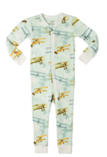Milkbarn Milkbarn Zipper Pajama Vintage Planes