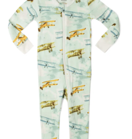 Milkbarn Milkbarn Zipper Pajama Vintage Planes