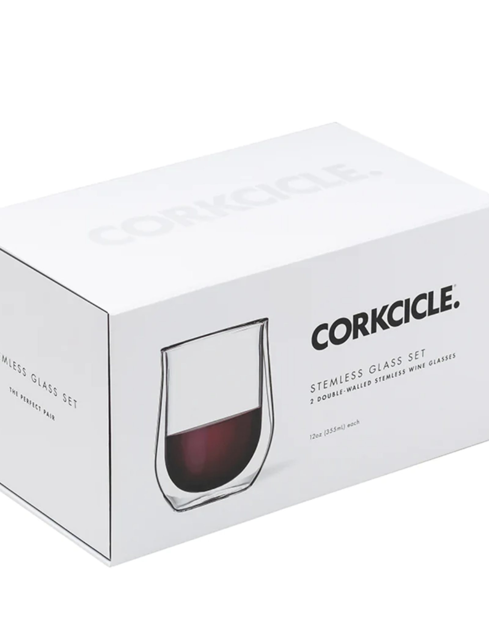 Corkcicle Corkcicle Stemless Double Pack Glass Set