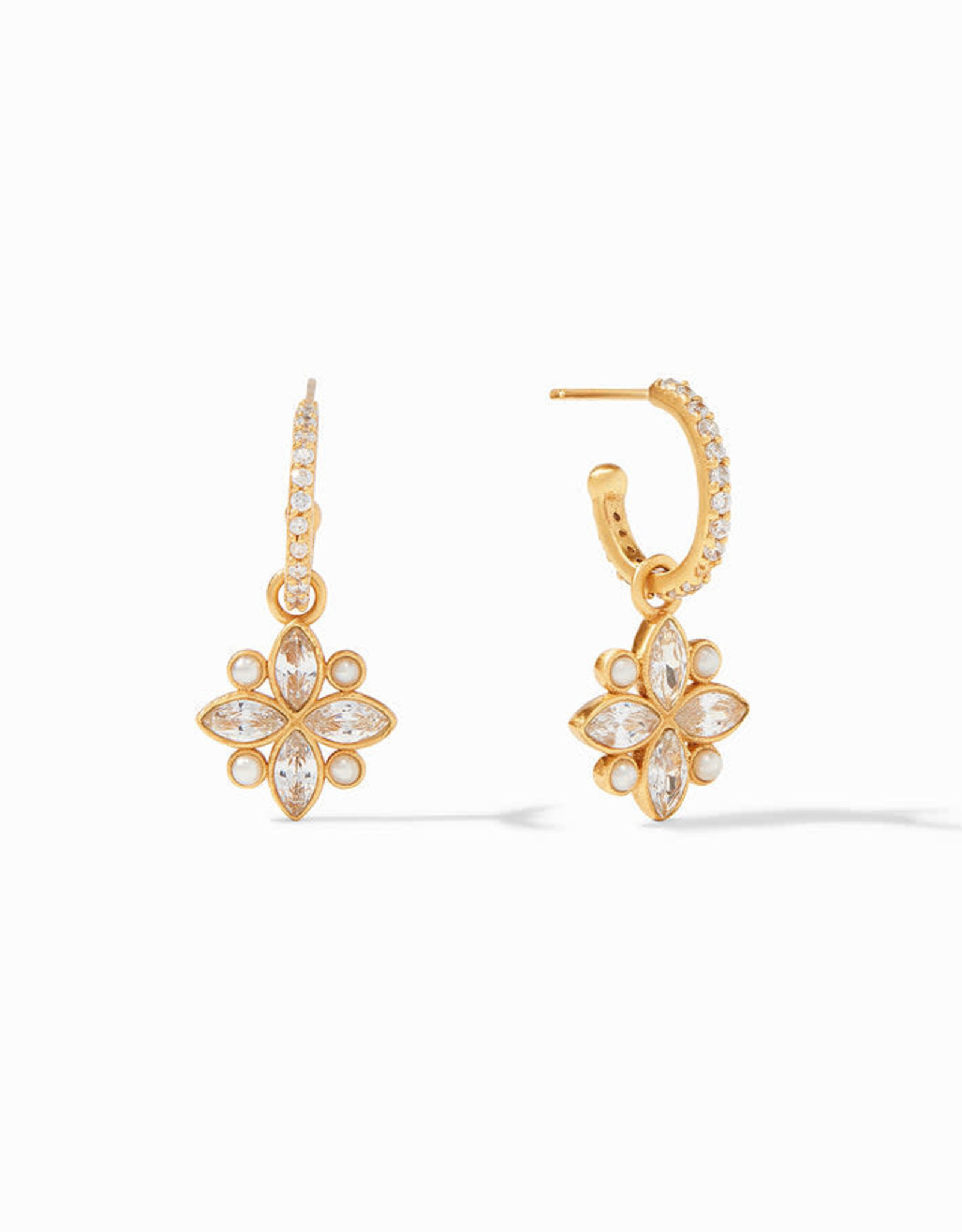 Julie Vos Julie Vos Charlotte Hoop & Charm Earring