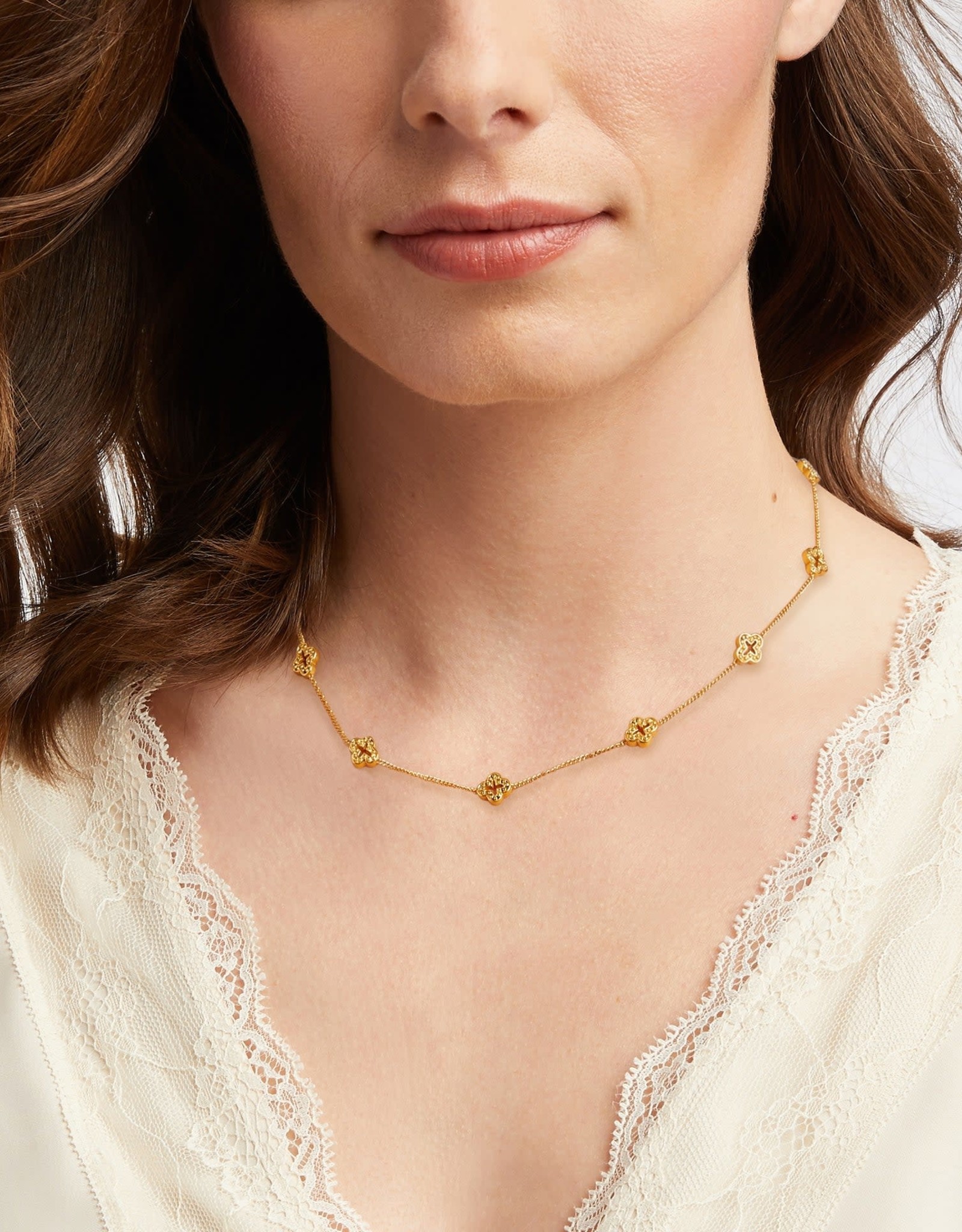 Julie Vos Julie Vos Florentine Demi Delicate Station Necklace