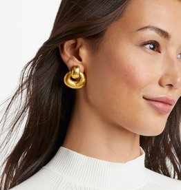 Julie Vos Julie Vos Avalon Doorknocker Earring Gold